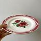 set of 6 dessert plates Digoin Sarreguemines model Cibon years 30-40