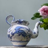 Théière en céramique bleu Moustiers