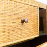 Rattan chest of drawers
