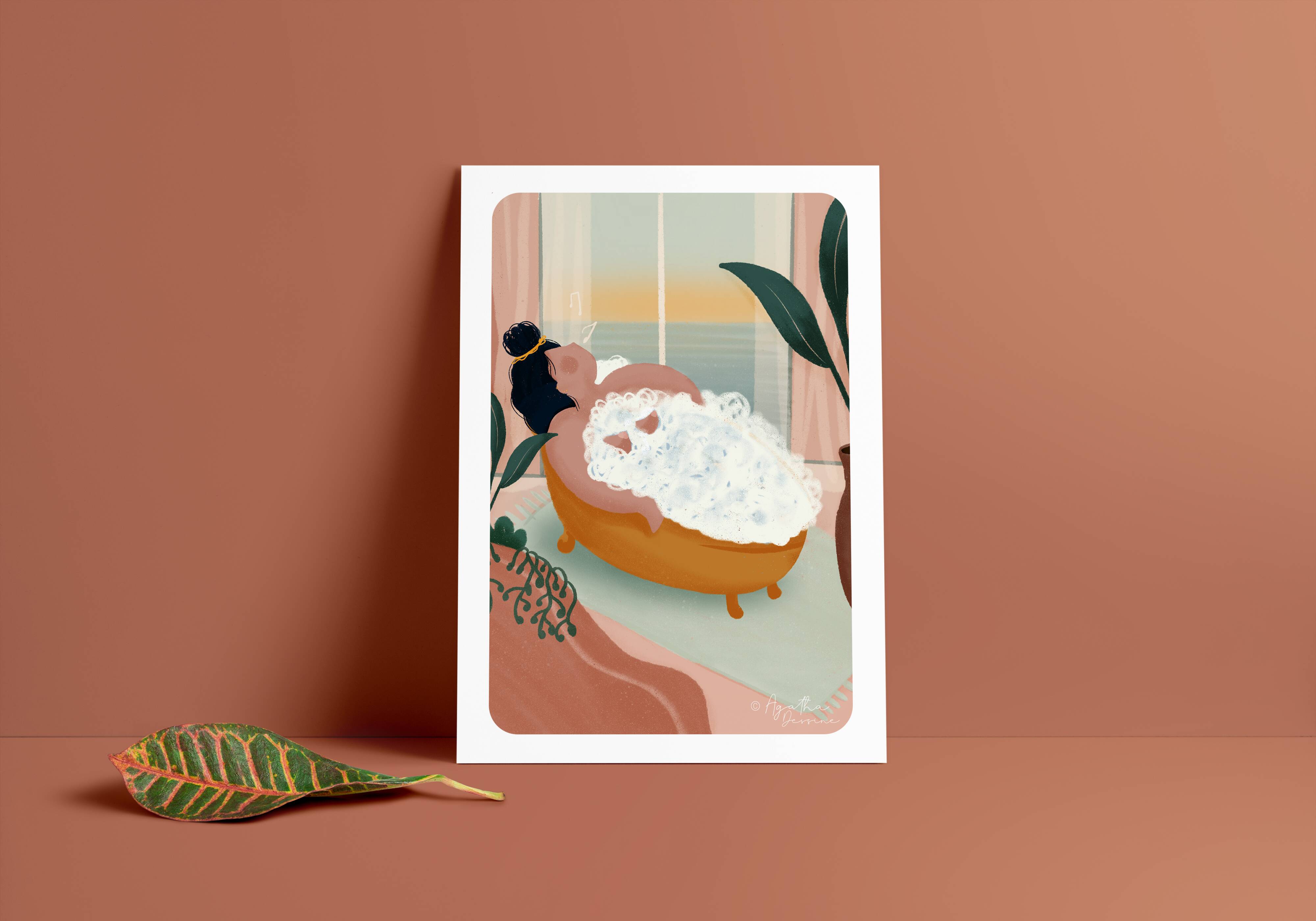 Illustration "The Bather"