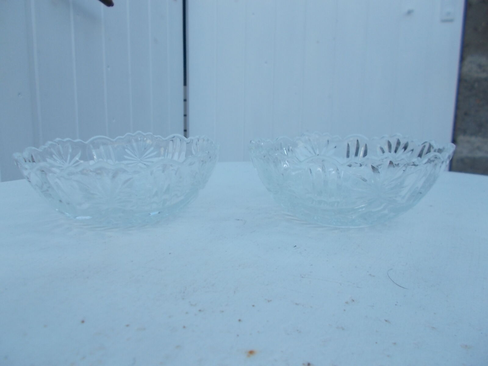 Ensemble 2 coupelles en verre