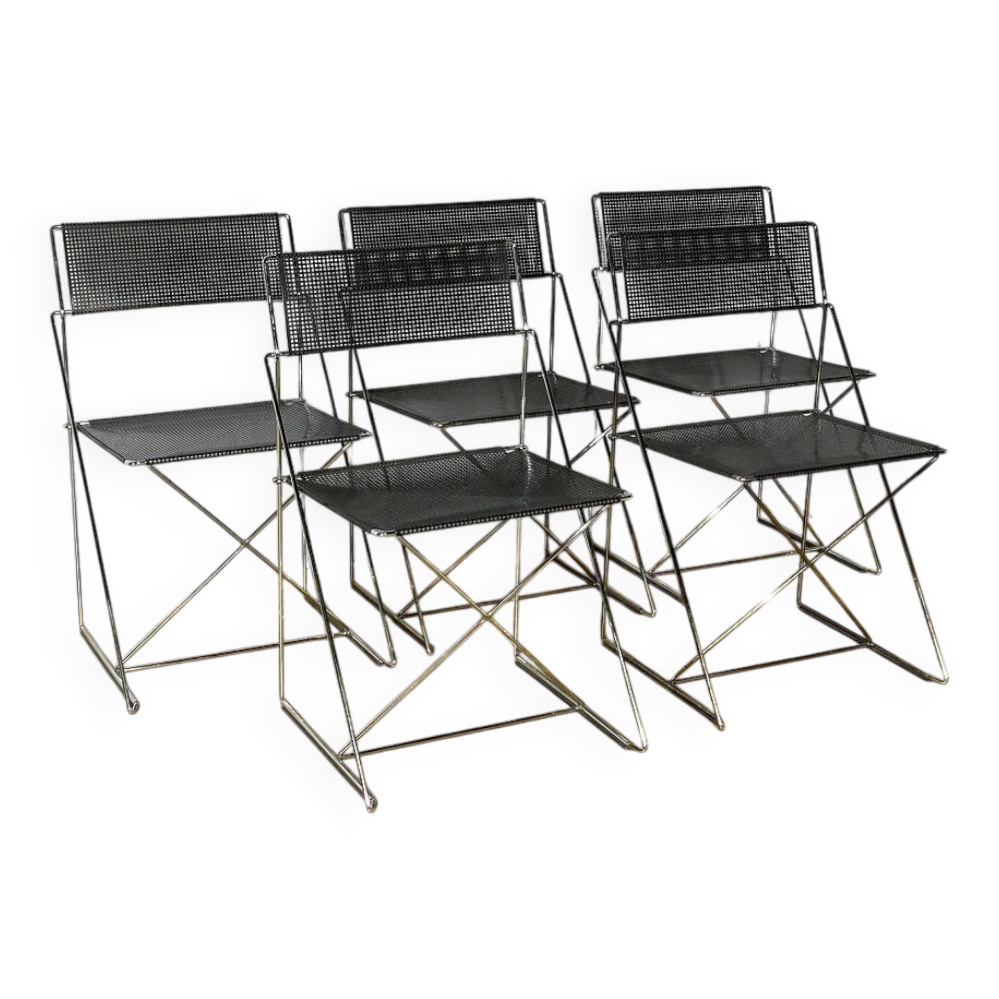 Suite of 5 Nuova X Line Omli Chairs for Magis, by Niels Joergen Haugesen – 1980