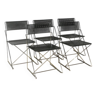 Suite of 5 Nuova X Line Omli Chairs for Magis, by Niels Joergen Haugesen – 1980