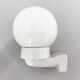 1950's Ceramic & Opaline Glass Wall Lamp, Czechoslovakia