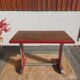 table de bistrot, bois et aluminium