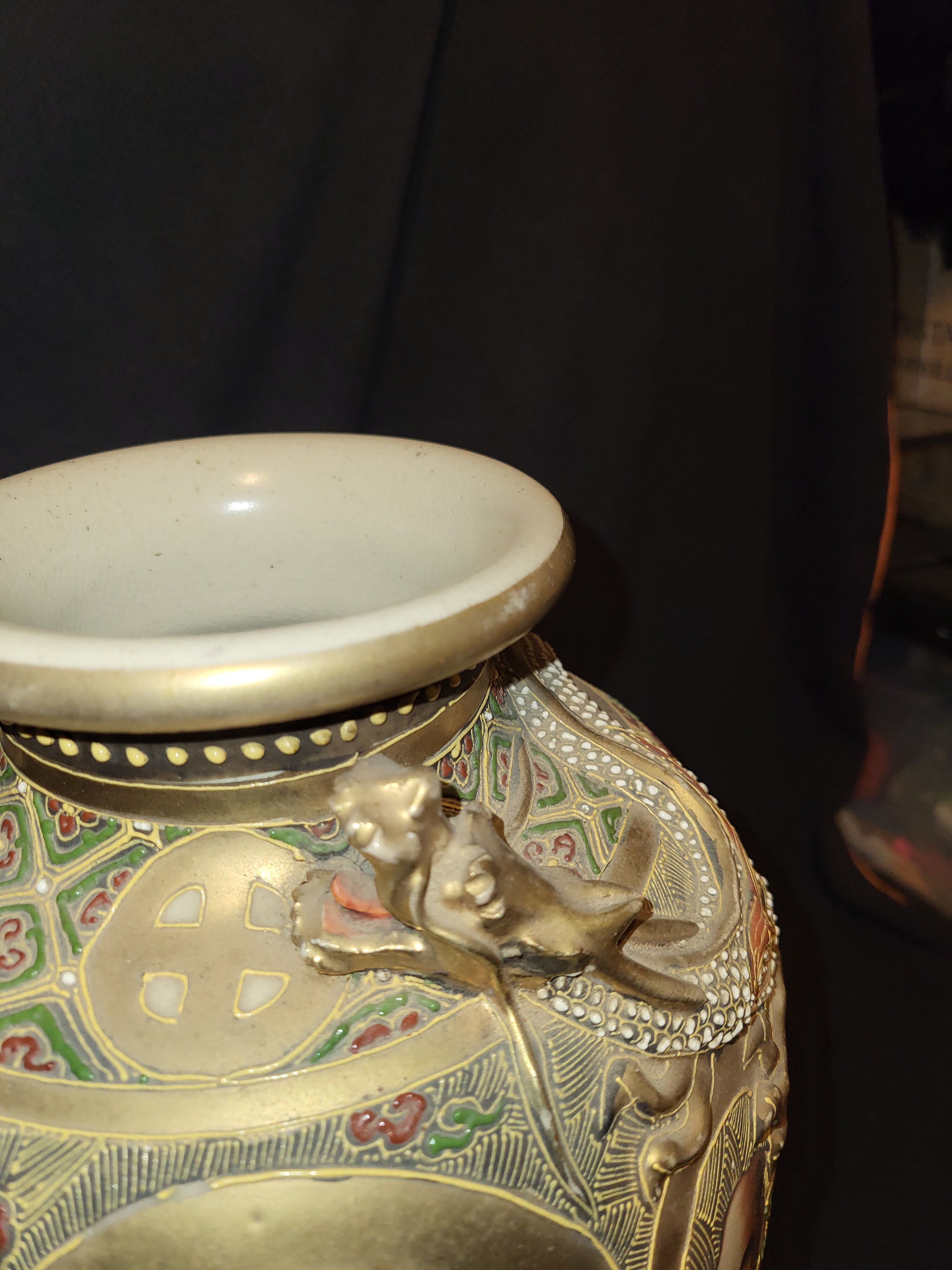 Paire de vases satsuma Japon circuit 1930