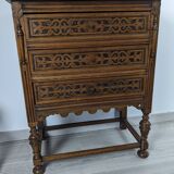 Belgian chest of drawers with 3 drawers 19th century
