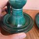 Pair of ceramic candle holders