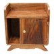 Bedside table, 1950s, walnut veneer.