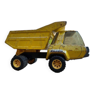 Old tin toy tipper truck joustra goliath collector autophile