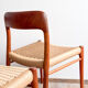 Ensemble de 4 chaises de salle à manger modèle 75 en teck, Niels O. Møller