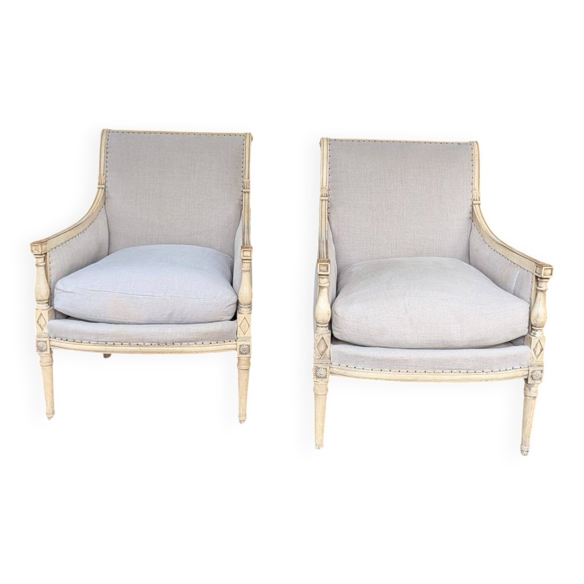 Pair of Directoire armchairs