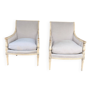 Paire de fauteuils directoire