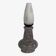 Vintage ceramic and opaline lamp