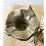 Three branched brass chandelier