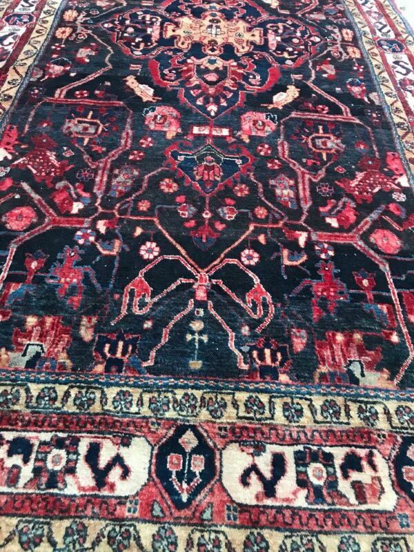 Carpet persian hamadan of the 20th century handmade 162 x 315 cm