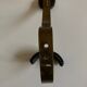 Adnet hook in bronze and leather 1950