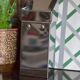 Vintage wall ashtray in shiny metal industrial style