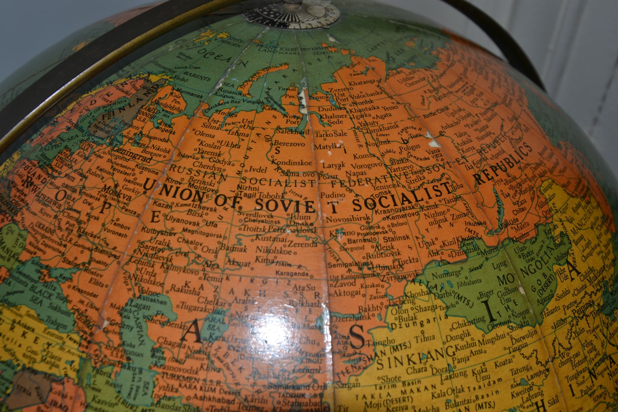 Mappemonde USA année 40