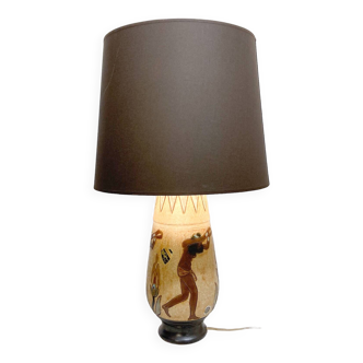 Mid-Century Modern Ceramic Table Lamp by Roger Guérin, Belgium