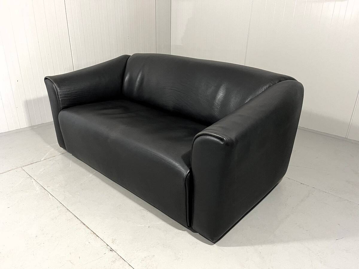 De Sede DS 47 dark brown neckleather 2-1/2 seats sofa