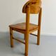 Set of 6 solid pine chairs, Scandinavian design, Reiner Daumiller