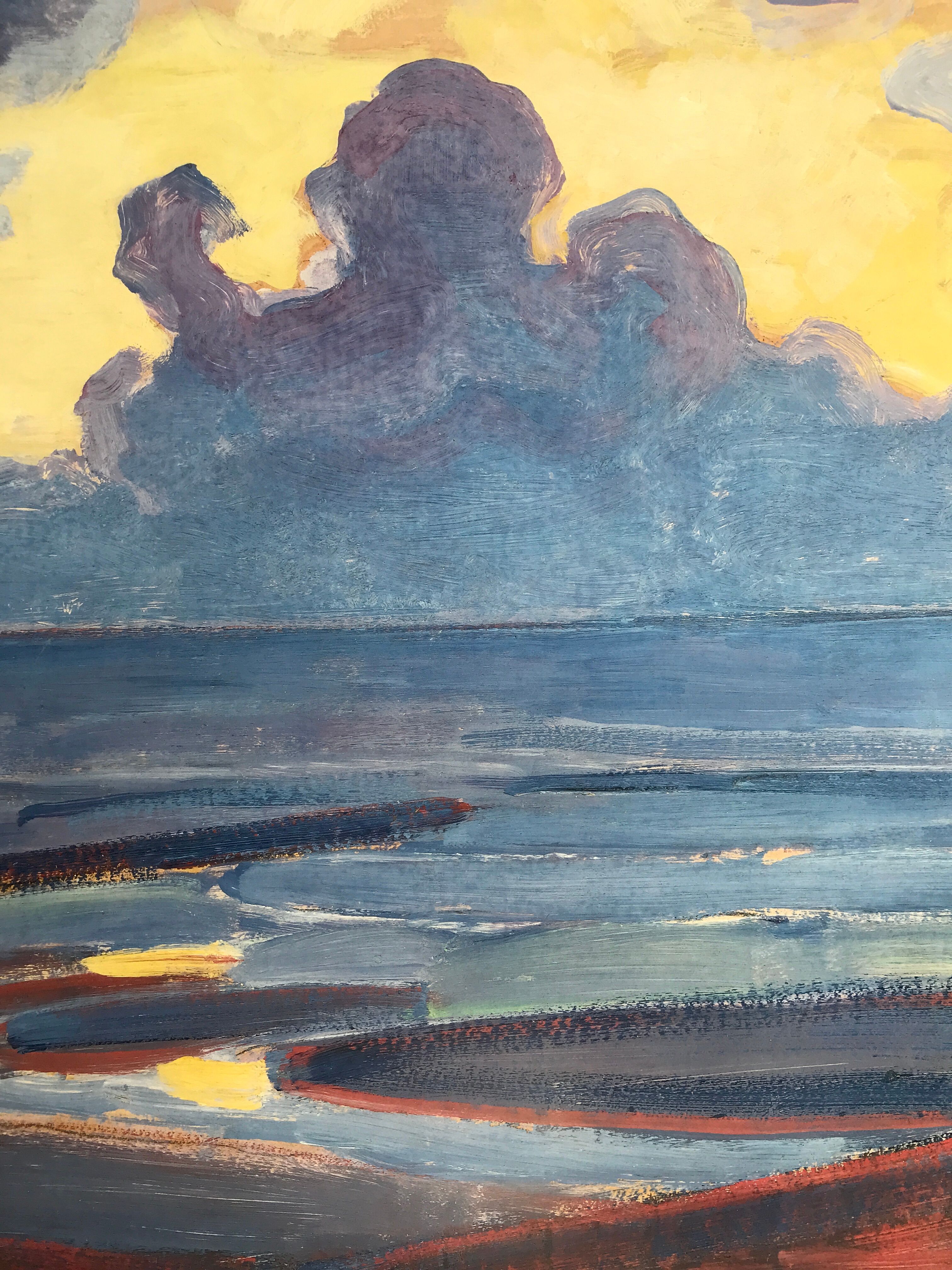 Original poster after Piet MONDRIAN, By the sea, Yale University, 1988