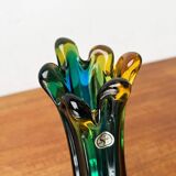 Italian Sommerso vase in Murano glass attributed to Flavio Poli for Seguso, 1970s.