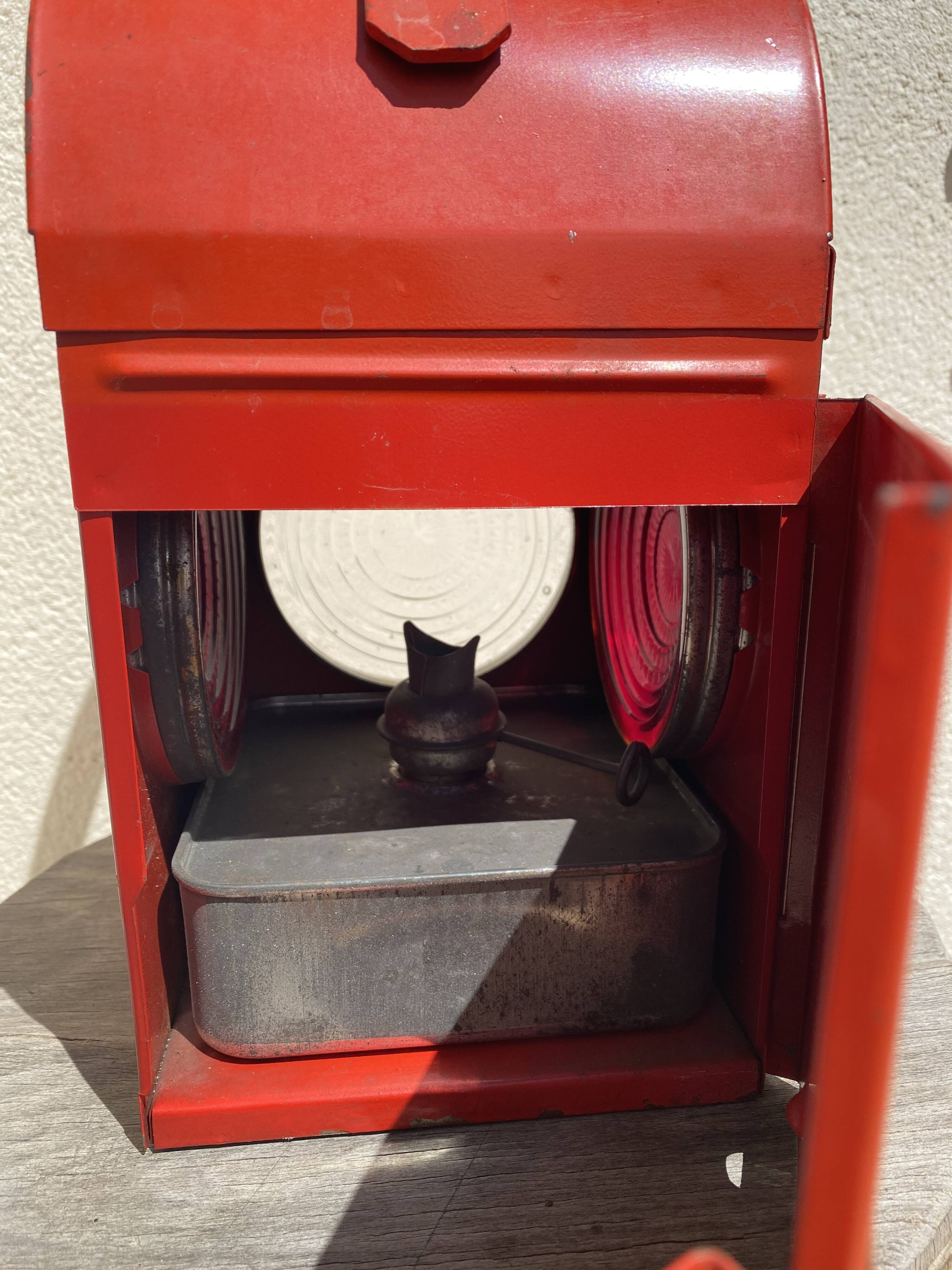 Ancient Railway Lantern Chalwyn 38cm 60's