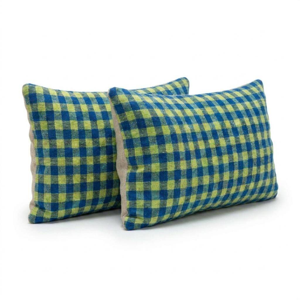 Set of 2 vintage kilim cushion covers 38x61 cm