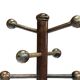 Vintage Wooden Sputnik Design Freestanding Coat Rack, 1970s, Brown