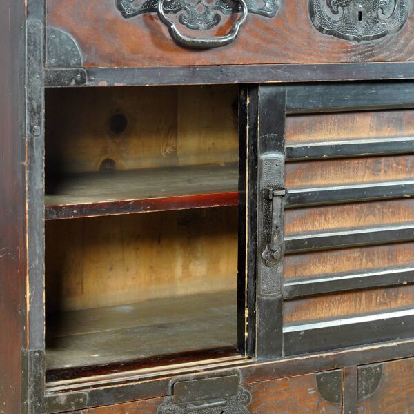 Commode japonaise Tansu, vers 1890