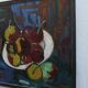 Uldis Rēdelis still life painting "With red vessel" | Latvia | 2005