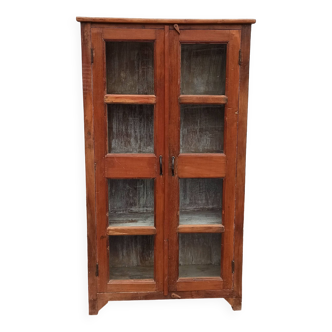 Armoire vitrée en bois