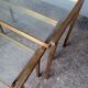 3 tables basse gigogne ep 1970 laiton doré design