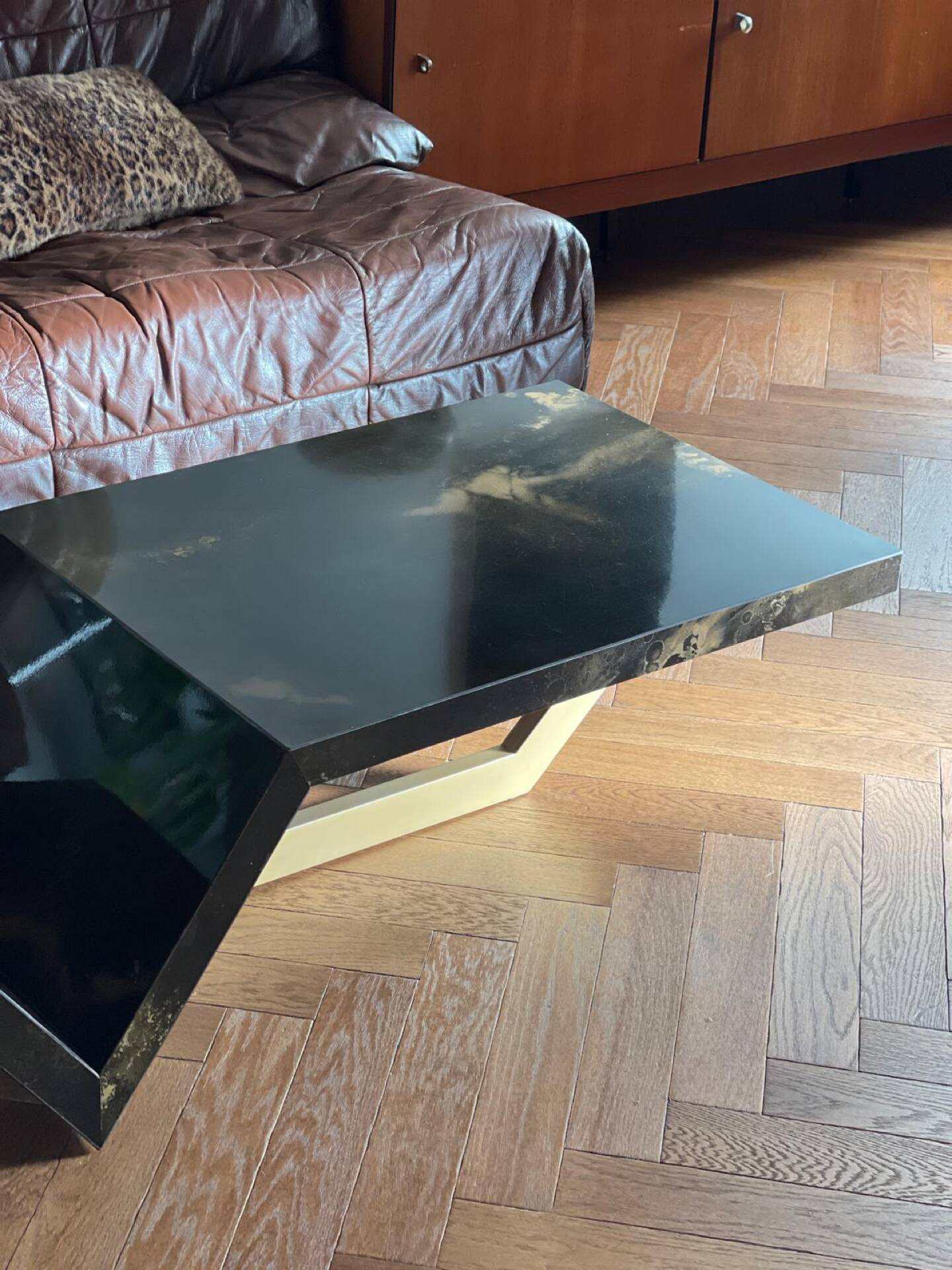 Guy Lefèvre coffee table "Solar Eruption" vintage 70s – Design
