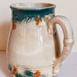 Antique dragonfly slip pitcher