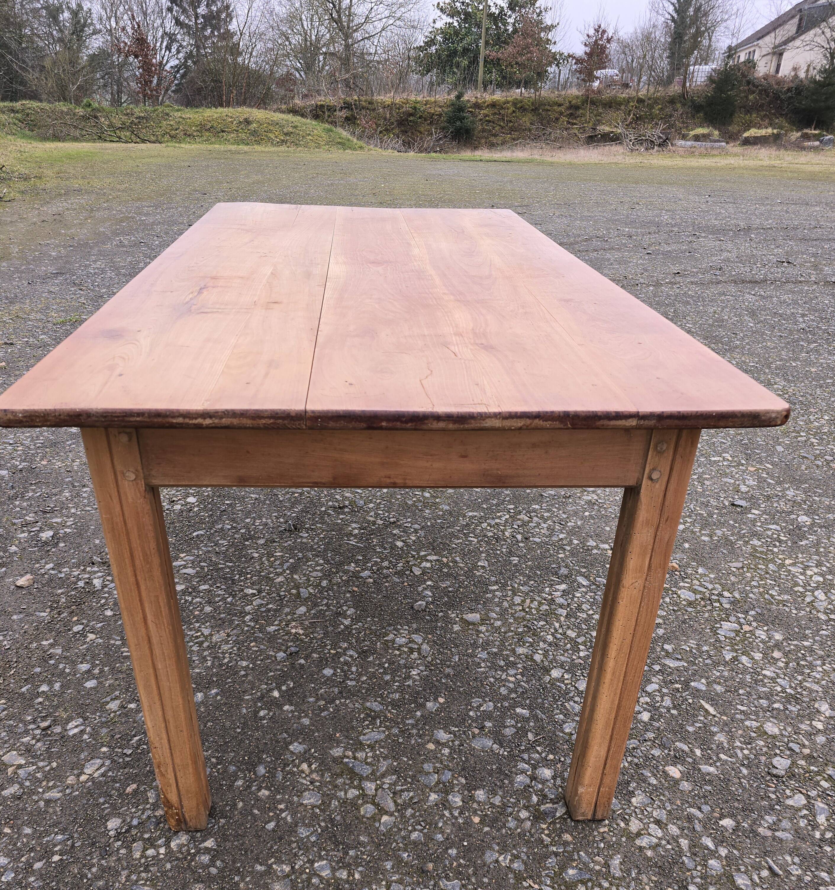 old cherry farmhouse table