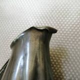 Tin pitcher signed and dated 1922