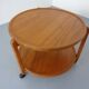 Danish Teak Bar Cart with Removable Tray, 1960s