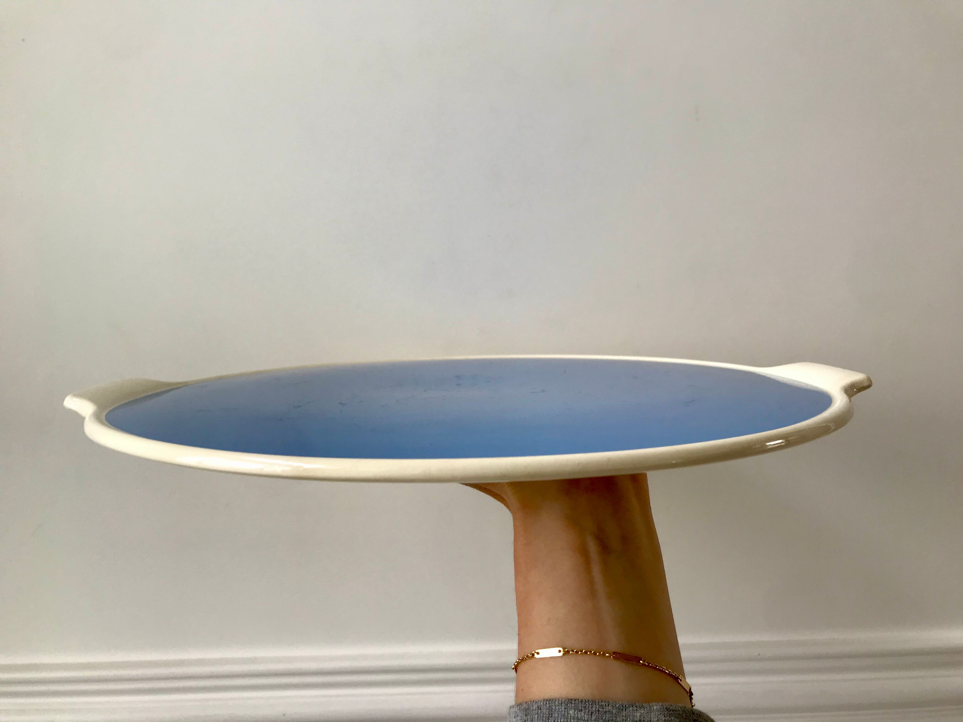 Pie dish sky blue Villeroy and Boch 50s