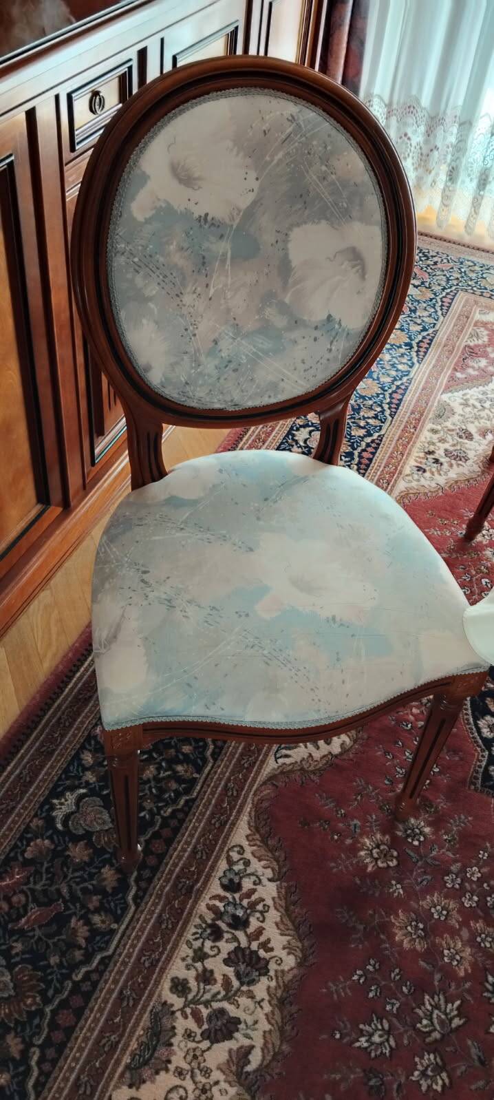 4 chairs and 2 armchairs