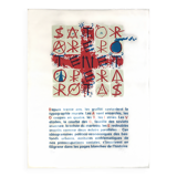 Jacques VILLEGLE, SATOR, 1997. Original screen print signed in pencil.