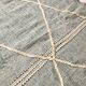 Moroccan Berber carpet Kilim Zanafi water green and ecru 2.7x1.57m