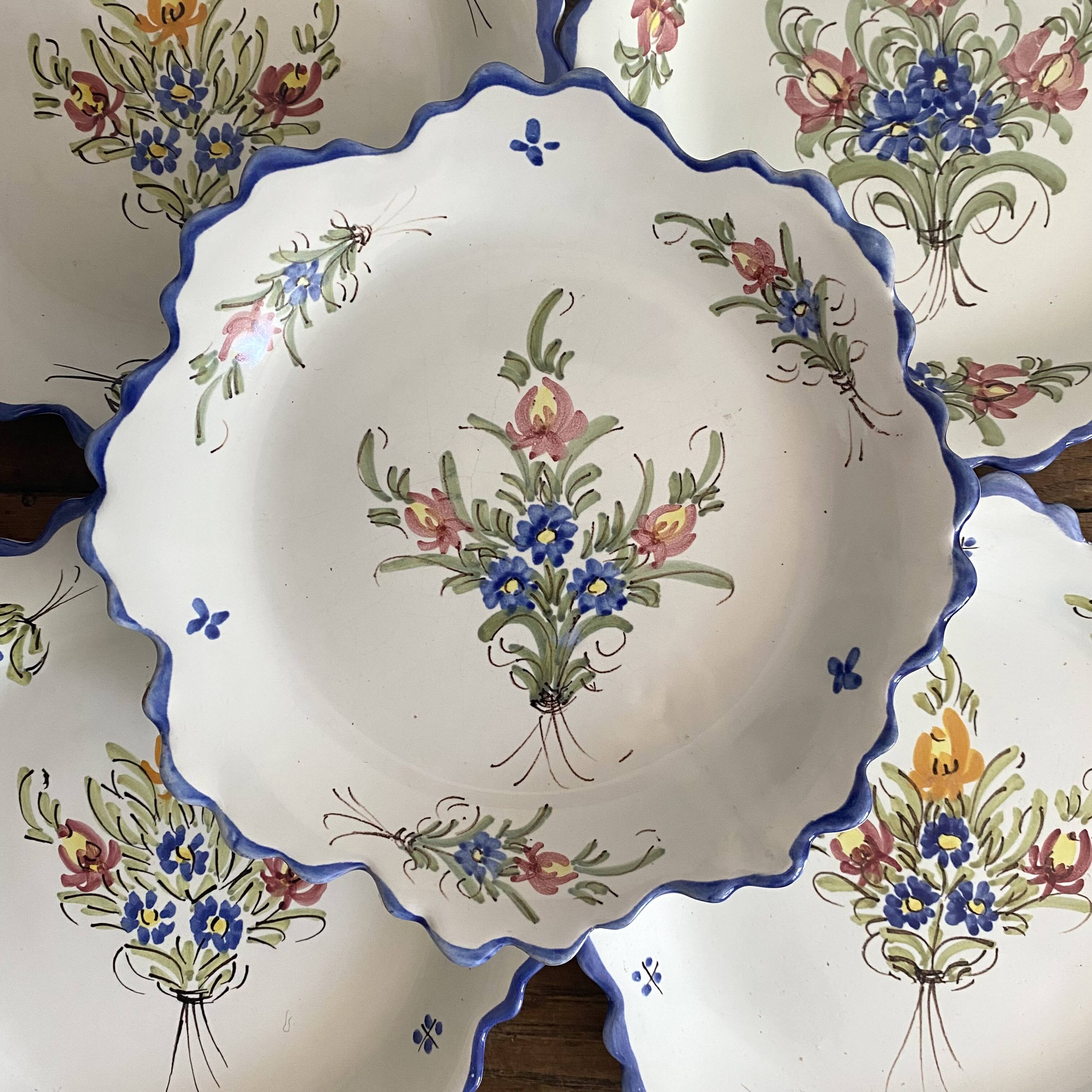Old Martres Tolosane dessert plates