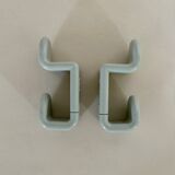 Paire de patères par Ambrogio Rossari pour Gedy Italie années 1970