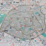 Old school map France/Paris No.48 Hatier edition