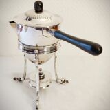 Silver metal alcohol stove