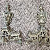 Chenets Louis XVI bronze