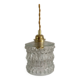 Suspension avec globe vintage en verre